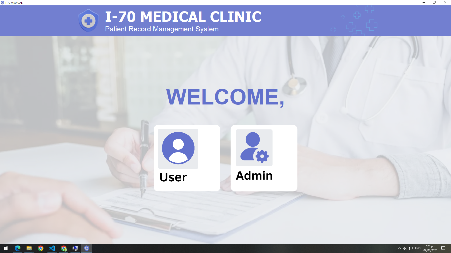 I-70 Clinic App